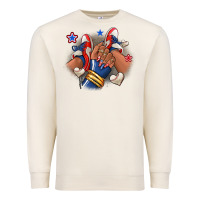 Sandshell Baseball afro girl sneakers Premium Sweatshirt - RanaPortraitStore