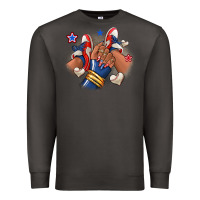 Smoke Baseball afro girl sneakers Premium Sweatshirt - RanaPortraitStore