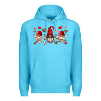 Ocean Blue baseball gnome Premium Hoodie - HRA Design Shop