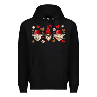 Black baseball gnome Premium Hoodie - HRA Design Shop