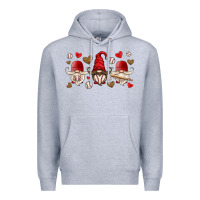 Heather Grey baseball gnome Premium Hoodie - HRA Design Shop