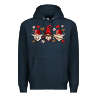 Navy baseball gnome Premium Hoodie - HRA Design Shop