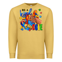 Antique Gold Be a kind sole Autism afro girl sneakers Premium Sweatshirt - RanaPortraitStore