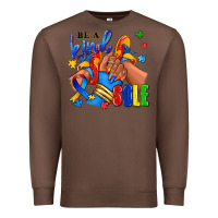 Chestnut Be a kind sole Autism afro girl sneakers Premium Sweatshirt - RanaPortraitStore