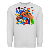 Dove Grey Be a kind sole Autism afro girl sneakers Premium Sweatshirt - RanaPortraitStore