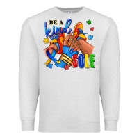 Oatmeal Heather Be a kind sole Autism afro girl sneakers Premium Sweatshirt - RanaPortraitStore