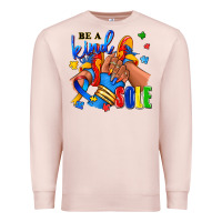 Pale Pink Be a kind sole Autism afro girl sneakers Premium Sweatshirt - RanaPortraitStore