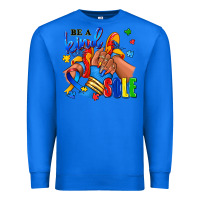 True Royal Be a kind sole Autism afro girl sneakers Premium Sweatshirt - RanaPortraitStore