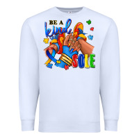 White Be a kind sole Autism afro girl sneakers Premium Sweatshirt - RanaPortraitStore