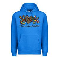 True Royal peace love autism1 Premium Hoodie - CowhideDigitalArt