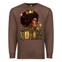 Chestnut Birthday queen afro girl Premium Sweatshirt - RanaPortraitStore