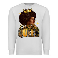 Dove Grey Birthday queen afro girl Premium Sweatshirt - RanaPortraitStore
