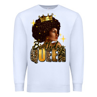 White Birthday queen afro girl Premium Sweatshirt - RanaPortraitStore