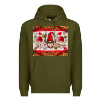 Army Green baseball gnome Premium Hoodie - HRA Design Shop