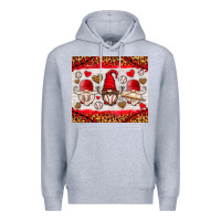 Heather Grey baseball gnome Premium Hoodie - HRA Design Shop