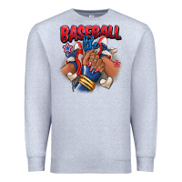 Heather Grey Baseball life afro girl sneakers Premium Sweatshirt - RanaPortraitStore