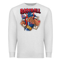 Oatmeal Heather Baseball life afro girl sneakers Premium Sweatshirt - RanaPortraitStore