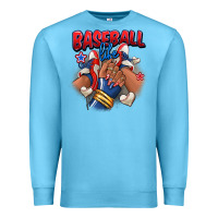 Ocean Blue Baseball life afro girl sneakers Premium Sweatshirt - RanaPortraitStore