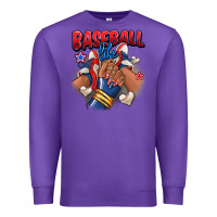 Purple Baseball life afro girl sneakers Premium Sweatshirt - RanaPortraitStore