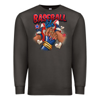 Smoke Baseball life afro girl sneakers Premium Sweatshirt - RanaPortraitStore