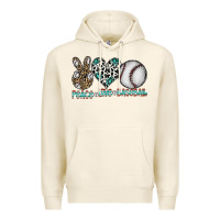 Tofu peace love baseball Premium Hoodie - CowhideDigitalArt