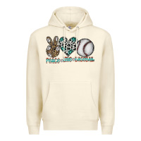 Sandshell peace love baseball Premium Hoodie - CowhideDigitalArt