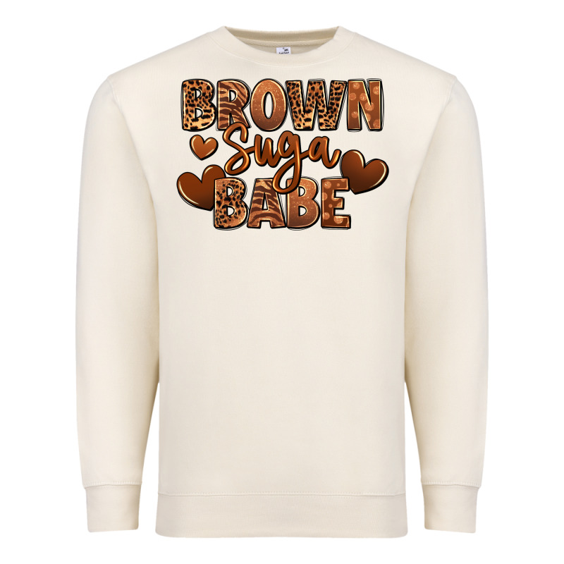Brown Sugar Babe Premium Sweatshirt by RanaPortraitStore | Teevron
