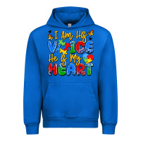 Cobalt i am his voice he is my heart Urban Hoodie - JahusDesignShop