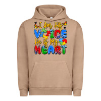 Pigment Burro i am his voice he is my heart Urban Hoodie - JahusDesignShop