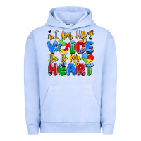 Pigment Grape Ice i am his voice he is my heart Urban Hoodie - JahusDesignShop