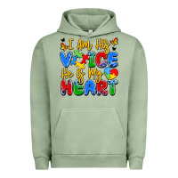 I Am His Voice He Is My Heart Urban Hoodie | Teevron