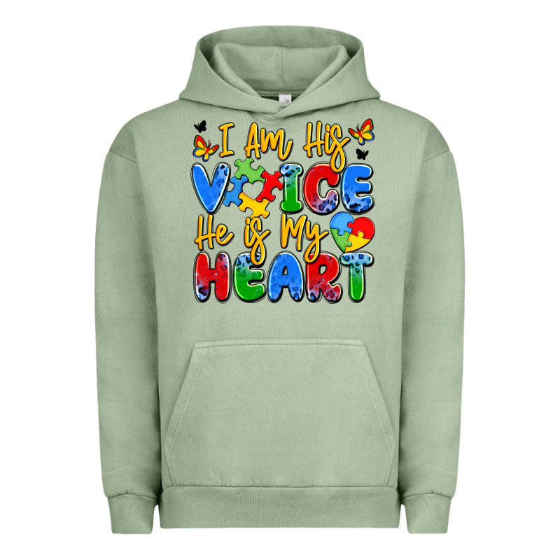 I Am His Voice He Is My Heart Urban Hoodie by JahusDesignShop | Teevron