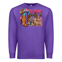 Purple Closing deals in high heels black fashion girl Premium Sweatshirt - RanaPortraitStore