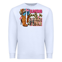White Closing deals in high heels black fashion girl Premium Sweatshirt - RanaPortraitStore