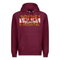 Burgundy baseball gnome license plate Premium Hoodie - HRA Design Shop