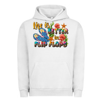 Pigment Lunar Rock life is better in flip flops summer Urban Hoodie - JahusDesignShop