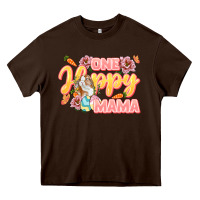 Chocolate Brown One hoppy Mama Heavy Core Tee - LillyAllenDesigns