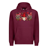 Burgundy american football gnome Premium Hoodie - HRA Design Shop