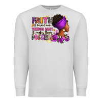 Dove Grey Faith it does not make things easy Premium Sweatshirt - RanaPortraitStore