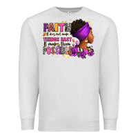 Oatmeal Heather Faith it does not make things easy Premium Sweatshirt - RanaPortraitStore