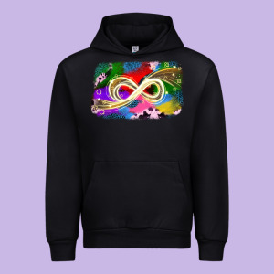 Infinity Symbol Autism Urban Hoodie Designed By Jahusdesignshop