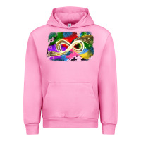 Fuchsia Pink infinity symbol autism Urban Hoodie - JahusDesignShop