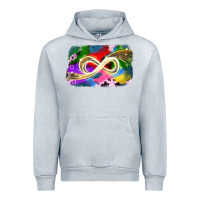 Heather Grey infinity symbol autism Urban Hoodie - JahusDesignShop
