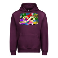 Mauve Wine infinity symbol autism Urban Hoodie - JahusDesignShop