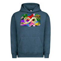 Pigment Midnight Navy infinity symbol autism Urban Hoodie - JahusDesignShop