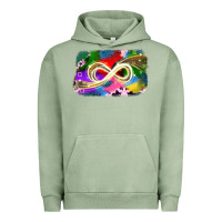 Pigment Oil Green infinity symbol autism Urban Hoodie - JahusDesignShop