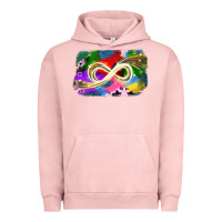 Pigment Salmon infinity symbol autism Urban Hoodie - JahusDesignShop