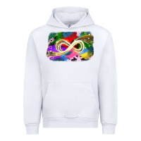 White infinity symbol autism Urban Hoodie - JahusDesignShop