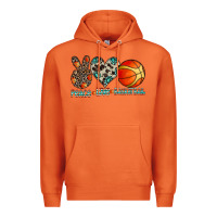 Carrot peace love basketball Premium Hoodie - CowhideDigitalArt