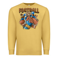 Antique Gold Football life afro girl sneakers Premium Sweatshirt - RanaPortraitStore